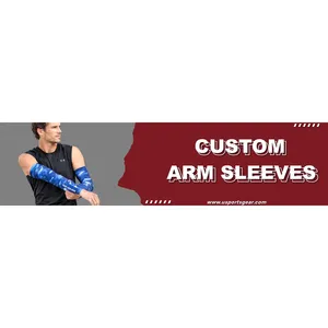 Manchons de compression personnalisés imprimés pour les sports de plein air, anti-UV, en Spandex - Product Image 1