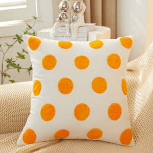 Coussin carré décoratif Sunshine Blossom 18''x18'' à motif floral fantaisiste, avec insert de 450g, lot de 1 - Product Image 2