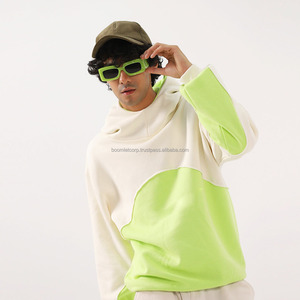 Ropa de calle unisex Sudadera con capucha Oversized Fit Impresión digital Bordado Heavyweight Cotton Pullover Hoodies para hombres y mujeres - Product Image 1