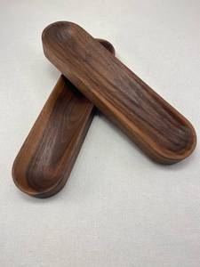 Modern Design Walnut <b>Wood</b> <b>Pen</b> Tray with Smooth Surface - Product Image 2