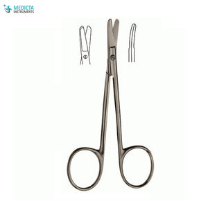 Algodón Bulldog-Tijeras nasales curvadas, 11,5 cm, para cirugía plástica - Product Image 4