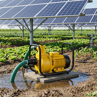 Pompe à eau de surface solaire multi-étages JIABO 0,3 CV/1,5 CV pour l'irrigation agricole des petites exploitations et l'abreuvement du bétail