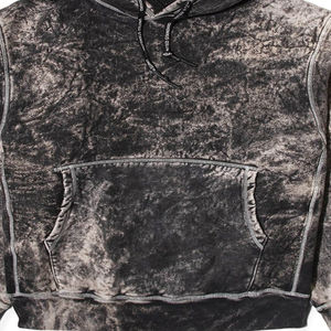 Délavé à l'acide 100% coton Logo personnalisé vierge surdimensionné épaules tombantes sweats à capuche surdimensionnés pull hommes sweats à capuche tissu confortable - Product Image 6