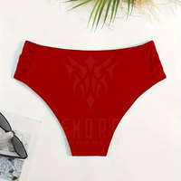 Ropa Interior de Bikini de Cintura Alta para Mujer, Tejido de Spandex/Nylon, Sin Costuras, Secado Rápido, Ligero, Personalizable para Comodidad Diaria