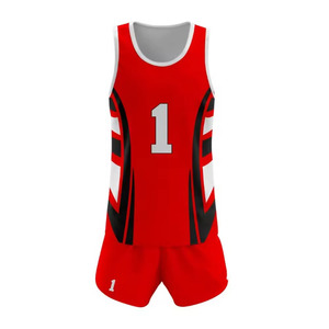 ชุดวอลเลย์บอลแบบยูนิเซ็กซ์ สวมใส่สบาย ดีไซน์พิมพ์ลายแบบรีดร้อน ปรับแต่งได้ตามต้องการ ขายดี แห้งเร็ว น้ำหนัก 180 กรัม ผ้า 100% - Product Image 5