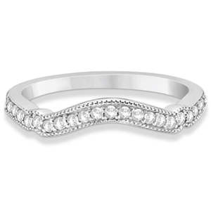 Ensemble de mariage vintage Marquise & Dot Aquamarine en or blanc 14 carats 0,29 ct Bijoux fins - Product Image 2