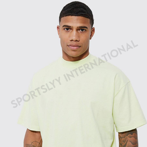 เสื้อยืดผ้าฝ้าย100% โอเวอร์ไซส์สำหรับผู้ชายเสื้อเจอร์ซีย์ใหม่เสื้อลำลองดีไซน์ว่างเปล่าระบายอากาศคอกลมยาวราคาถูก - Product Image 2