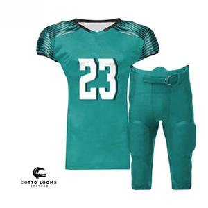 Fournisseur en gros de maillot de football américain OEM léger et respirant et de tissu à mailles uniforme de conception professionnelle - Product Image 1