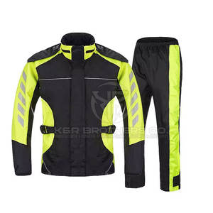 Traje de 2 piezas de motocicleta Cordura impermeable aprobado por CE Premium con armadura y paneles de ventilación para montar en invierno personalizado - Product Image 1