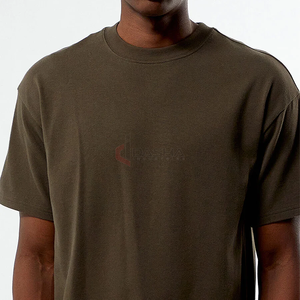 Camiseta de gran tamaño para hombre a granel, venta al por mayor, Camiseta de algodón pesado de 300G con estampado Digital Crop Boxy Streetwear - Product Image 4