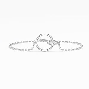 Eclipse Tipo Marquise Cut Lab Grown Diamond Classic Fashion Bracelet 14K 18K Oro amarillo Rodio Plateado 0.20ctw Venta al por mayor - Product Image 5