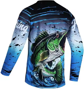 เสื้อตกปลาแขนยาวผ้าโพลีเอสเตอร์100% UPF 50 + ป้องกันแสงแดด - Product Image 4