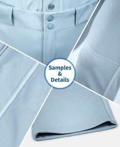 Ensemble d'uniformes de baseball unisexes personnalisés, bleu marine et jaune, maillot, pantalon et casquette imprimés par transfert thermique, nom et numéro de l'équipe, respirant, durable, 100% coton - Product Image 5