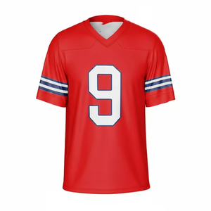 Maillot de football américain personnalisé par sublimation, respirant, anti-humidité, teint en pièce, séchage rapide, logo personnalisé, durable - Product Image 1