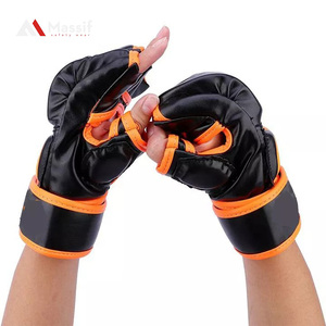 Guantes de boxeo personalizados de fábrica, manoplas para entrenamiento de gimnasio, alta calidad, MMA, logo personalizado, venta al por mayor - Product Image 3