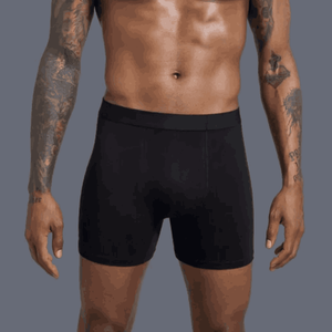 Calzoncillos bóxer sin costuras transpirables de tiro alto para hombre con logotipo personalizado, tejido de punto, diseño personalizado, muestra al por mayor - Product Image 1