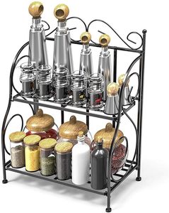 Premium Glass <b>Spice</b> <b>Rack</b> Keep <b>Spices</b> Neat & Accessible Foldable Multi Purpose <b>Spice</b> <b>Rack</b> - Product Image 1