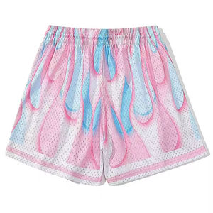 Pantalones cortos de baloncesto para hombre personalizados verano deporte básico secado rápido 100% poliéster diseñador patrón sólido pantalones cortos de malla de camuflaje - Product Image 2