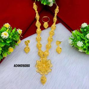 Conjunto de collares de joyería de moda chapado en oro diseño en línea todo tipo de diseño en línea - Product Image 4