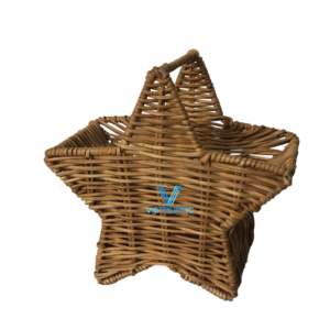 Vietrustic Seagrass Rattan Rustic Christmas Tree Hanging Decor Holiday <b>Vintage</b> Style <b>Ornament</b> - Product Image 2