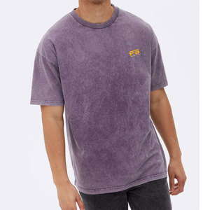 Lightweight 100% Cotton Breathable Eco-Friendly Quick Dry Acid Wash <b>T</b>-<b>Shirt</b>-Perfect Daily Wear Casual Streetwear for Men - Product Image 3