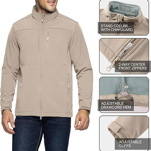 Vestes Softshell Personnalisées de Haute Qualité pour Hommes Fabrication OEM & ODM Col Debout Imperméable Capuche pour l'Hiver - Product Image 4