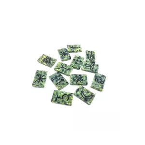 ชุด karuna หินเหลี่ยม16ชิ้น karuna หินคริสตัลรักษาธรรมชาติรูปทรงงูสีเขียว karuna ขายส่ง - Product Image 5