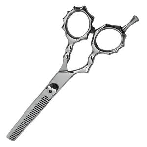 Venta al por mayor de alta calidad OEM Barberos de acero inoxidable de belleza tijeras de aseo Punta de hoja afilada para adelgazar el corte de pelo - Product Image 4