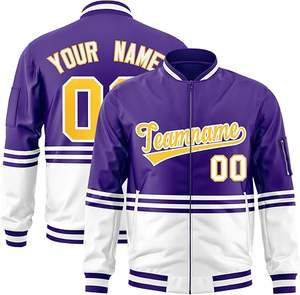 Chaqueta universitaria de personalización directa de fábrica, chaqueta de béisbol con letras, chaqueta de baloncesto Unisex de calidad superior de lana y cuero - Product Image 5