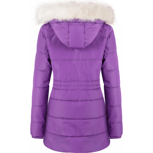 Long <b>Winter</b> <b>Coat</b> Women's Parkas Snow Wear Warm <b>Hooded</b> Large Fur High Street Office <b>Lady</b> Jacket Padded Clothing Jackets For Women - Product Image 2