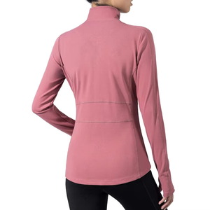 Qualité supérieure Femmes Slim Fit Zipper Sportswear En Plein Air Fitness Jogging Yoga Formation Veste Respirant En Gros Spécial - Product Image 4