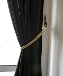 Cotton Rope Curtain <b>Tie</b>-<b>backs</b> - Holdback Curtain TieBack - Nautical Decor - Product Image 1