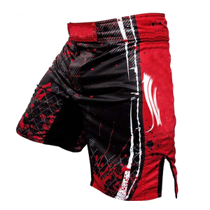 Pantalones cortos de MMA cómodos personalizados al por mayor, cintura elástica, secado rápido, transpirables, ligeros, ropa deportiva, pantalones cortos sólidos para hombre - Product Image 4