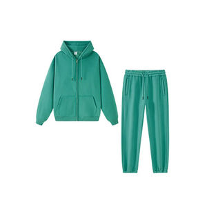 Femme grande taille décontracté survêtement survêtement hiver Gym survêtement avec dentelle décoration soleil délavé acide lavage plaine polaire pour Jogging - Product Image 4