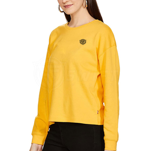 T-shirt décontracté pour femme SWIFT FUSION, col rond, manches courtes, 100 % coton, écologique, lourd, respirant, avec logo, idéal pour l'été - Product Image 3