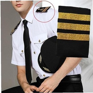 Épingle d'épaule uniforme de pilote d'aviation professionnelle sur des insignes Épaulettes faites à la main d'OEM pour des patchs uniformes brodés à la main uniformes - Product Image 1