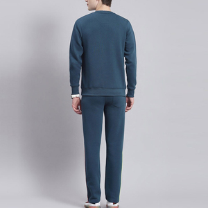 Survêtement décontracté brodé pour homme, col rond, logo personnalisé, grande taille, hiver, 100% coton, vente en gros - Product Image 3