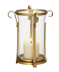 Fabricant direct, porte-bougie en métal doré de haute qualité avec pots à bougies en verre pour la maison et le jardin - Product Image 1