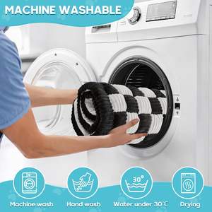 سيارة من الحيوانات الأليفة وسادة سميكة مقعد السيارة الخلفي منقوشة نمط الكلب السرير - Product Image 3