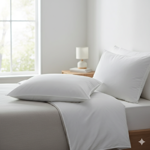 Almohada de Plumas Rectangular Premium con Soporte Firme, Relleno Transpirable de 1.5-2 kg, para Uso en Hoteles, Duradera, Cómoda, Noches de Lujo - Product Image 3