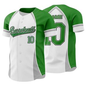 Ensemble de maillots de baseball pour hommes adultes en polyester 100% respirant à séchage rapide imprimé col en V OEM en gros nouveaux chemises - Product Image 5