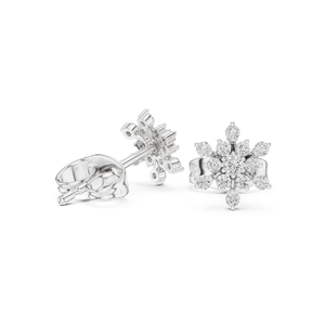 Boucles d'oreilles fantaisie en diamant rond étincelant cultivées en laboratoire certifié IGI haute clarté bijoux élégants pour femmes fournisseur en gros - Product Image 1