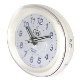 Sveglia Sl 3052 Bianco Analog Desk <b>Clock</b> With <b>Battery</b> Power And One Alarm Feature - Product Image 3