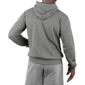 Sweat à capuche décontracté pour homme, personnalisé, en polyester/coton, polaire léger, respirant, séchage rapide, évacuation de l'humidité - Product Image 6