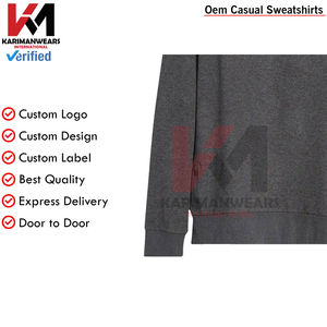 Rue à la mode hommes sweat 350 grammes poids lourd surdimensionné goutte épaule pull impression personnalisée mode sweat pour hommes - Product Image 6