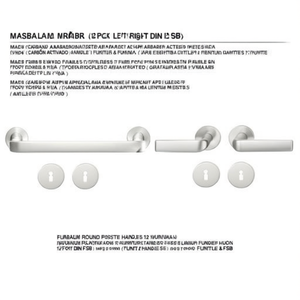 Juego de 12 Tiradores de Aluminio DIN FSB, Izquierdo/Derecho, para Armarios y Roperos, Diseño Minimalista Europeo, Estilo Granja, 96 mm - Product Image 3