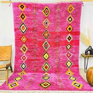 Tapis Beni Ourain marocain authentique fait à la main, tapis Azilal, tapis Tapis pour salon tapis de haute qualité - Product Image 1