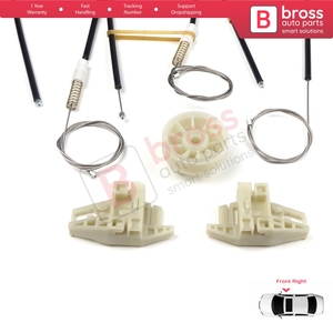 Kit de réparation de lève-vitre BWR284, porte avant droite pour Megane MK2 2002-2008 4/5 portes 8200325135 - Product Image 5