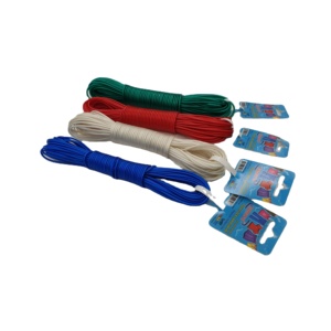 Corde à linge en PVC de 20 m en gros, durable, pour intérieur et extérieur, séchoir à linge en plastique - Product Image 4