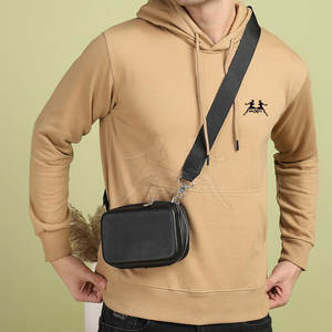 Sudadera con capucha de mezcla de algodón informal para hombre con Capucha ajustable y estilo clásico sudaderas con capucha de algodón simples y suaves para hombre - Product Image 2